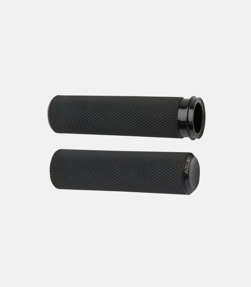 ARLEN NESS 1" Fusion Knurled Grips - TBW - Black
