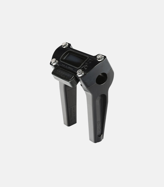 THRASHIN SUPPLY CO. Risers - Straight - 6" - Gauge Cutout - Black